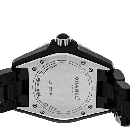 Chanel Stainless Steel Ceramic 38mm J12 Automatic Watch Black 4 of 4