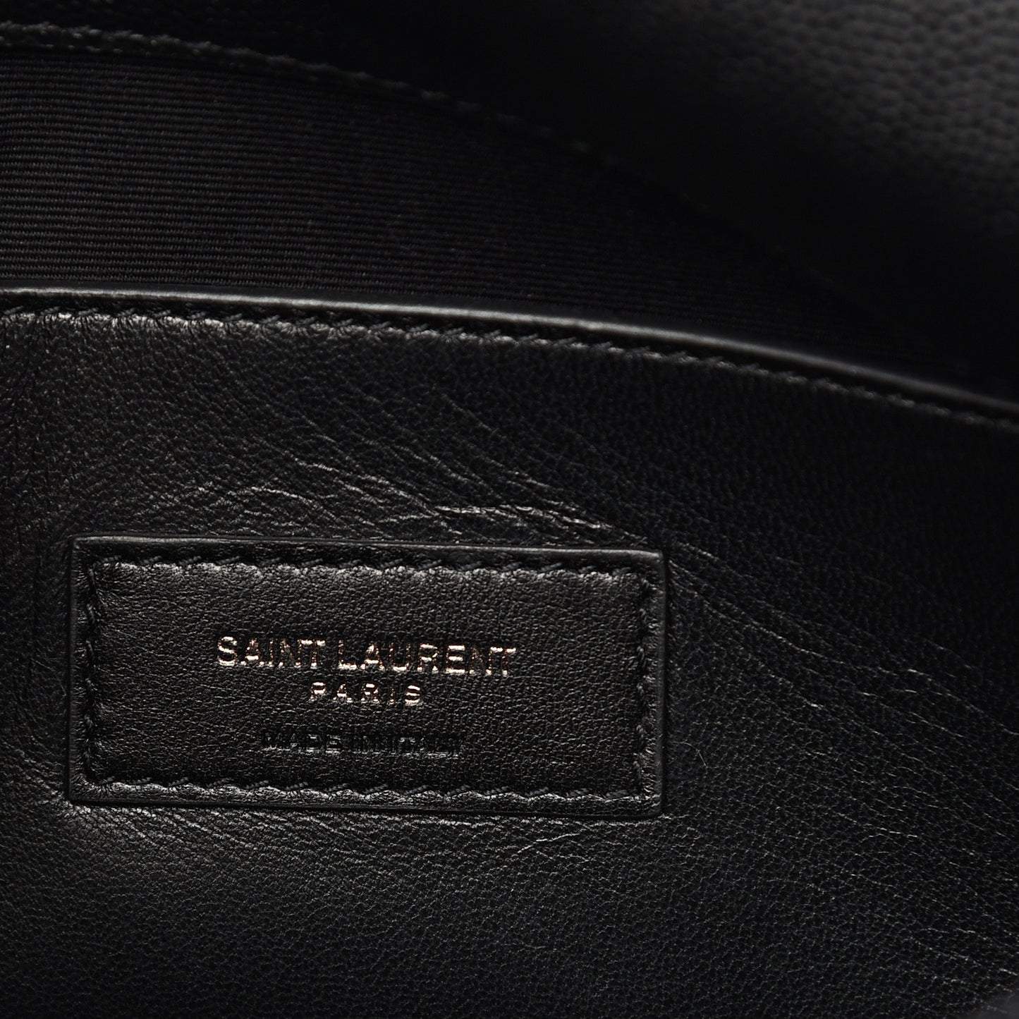 Grain De Poudre Medium West Hollywood Monogram Fold-Over Black
