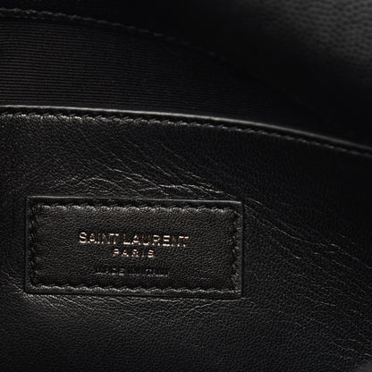 Saint Laurent Grain De Poudre Medium West Hollywood Monogram Fold-Over Black 5 of 9