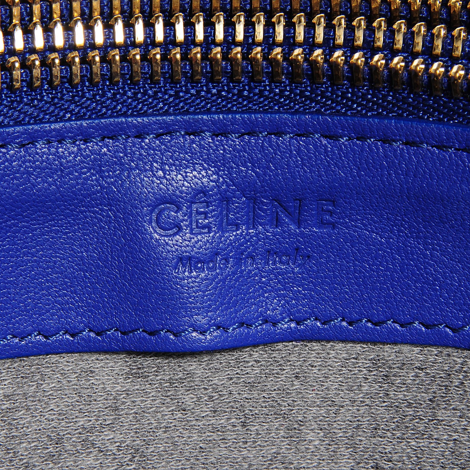Celine Lambskin Small Trio Crossbody Bag Violet Blue 6 of 8