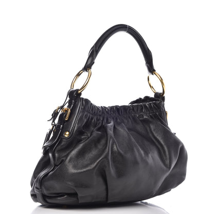 Prada Soft Calf Hobo Black 3 of 9