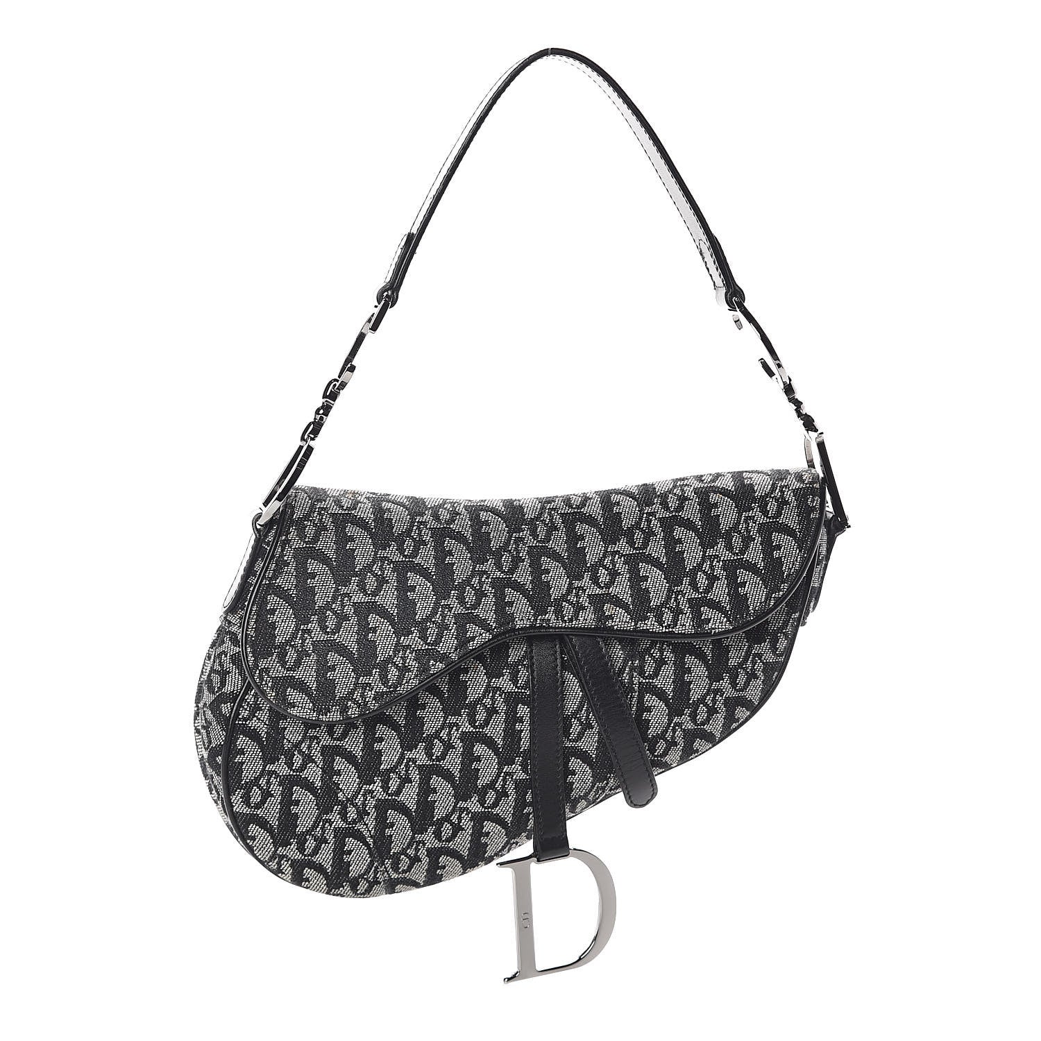 Christian Dior Monogram Saddle Bag Blue 1 of 9
