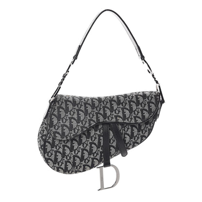 Christian Dior Monogram Saddle Bag Blue 1 of 9