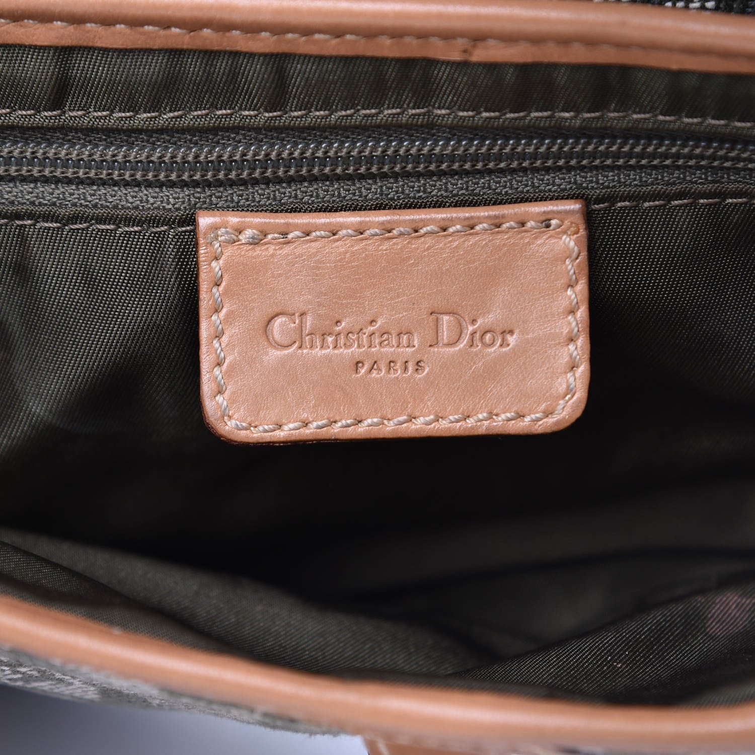 Christian Dior Monogram Saddle Bag Green 6 of 11
