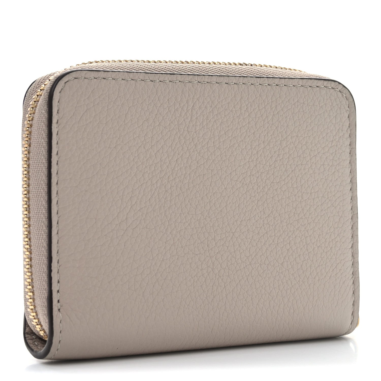 Louis Vuitton Calfskin Lockme Zippy Coin Purse Greige 3 of 6