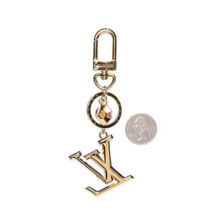 Louis Vuitton LV Facettes Bag Charm Key Holder Gold 2 of 3