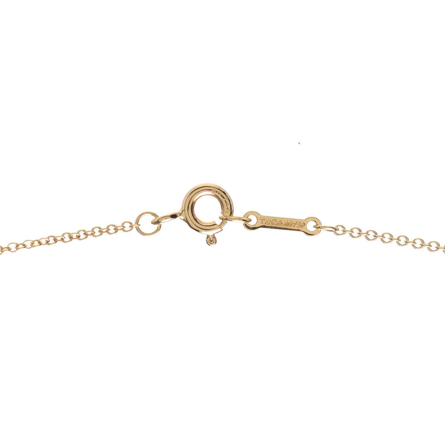 18K Yellow Gold Paloma Picasso Olive Leaf Heart Pendant Necklace