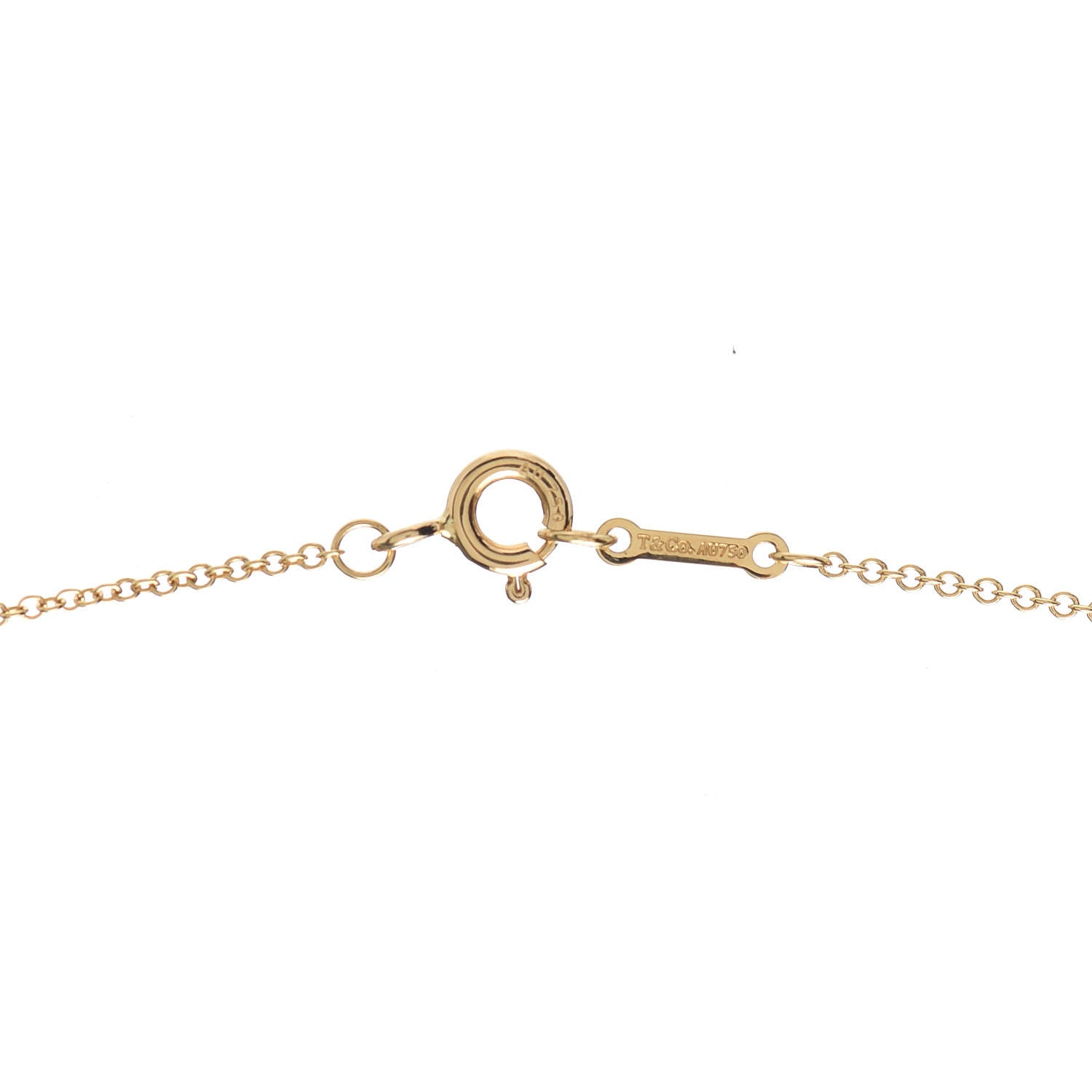 Tiffany 18K Yellow Gold Paloma Picasso Olive Leaf Heart Pendant Necklace 4 of 4