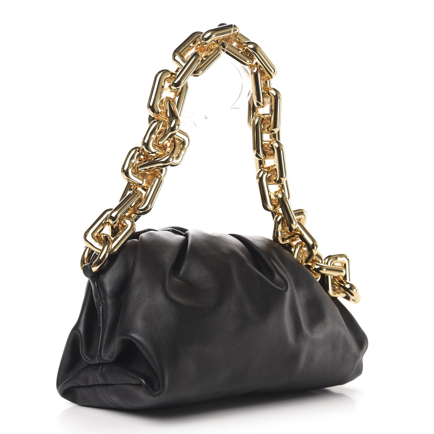 Bottega Veneta Calfskin The Pouch Chain Black 3 of 10