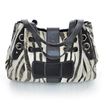 Jimmy Choo Pony Hair Zebra Print Ramona 3 of 9