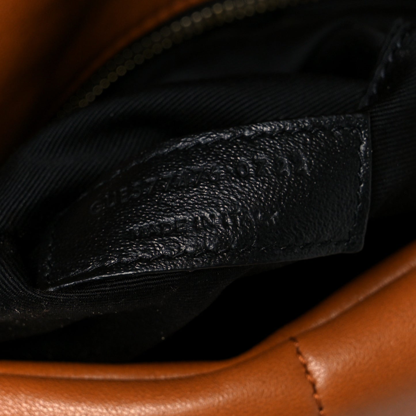 Lambskin Quilted Small Loulou Puffer Monogram Chain Satchel Dark Honey