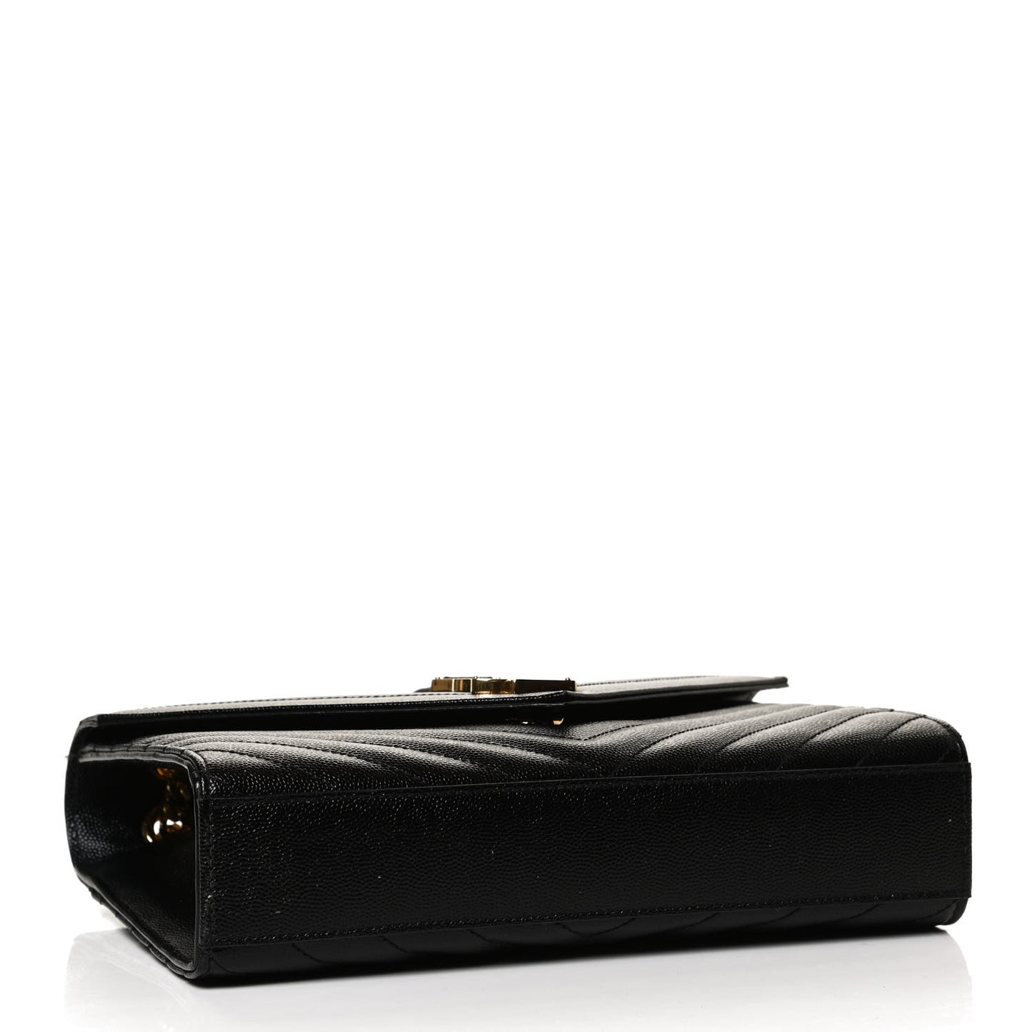 Grain De Poudre Matelasse Chevron Medium Monogram Satchel Black