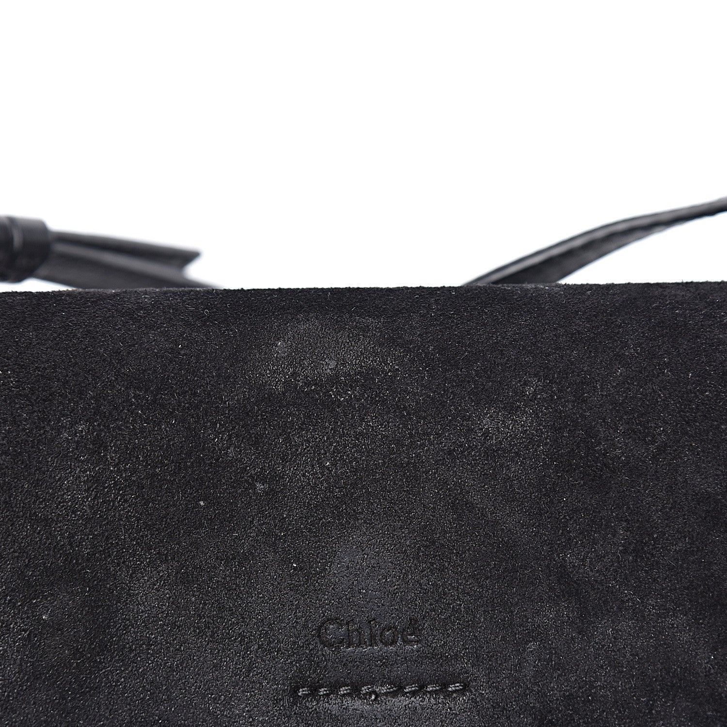 Chloe Suede Calfskin Mini Faye Shoulder Bag Black 17 of 22