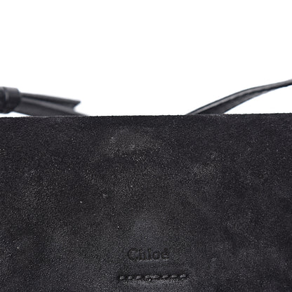 Chloe Suede Calfskin Mini Faye Shoulder Bag Black 17 of 22