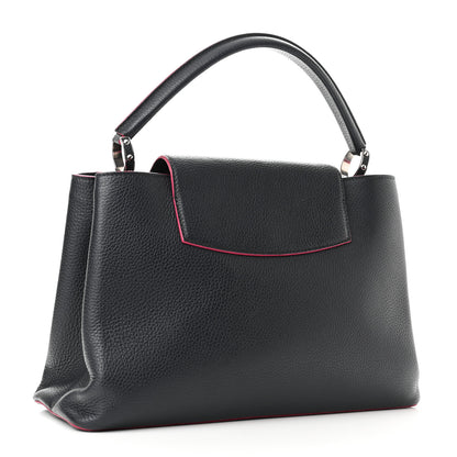Louis Vuitton Taurillon Capucines MM Cobalt Fuchsia 3 of 11
