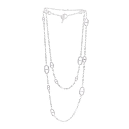 Hermes Sterling Silver Farandole Necklace 120 3 of 6