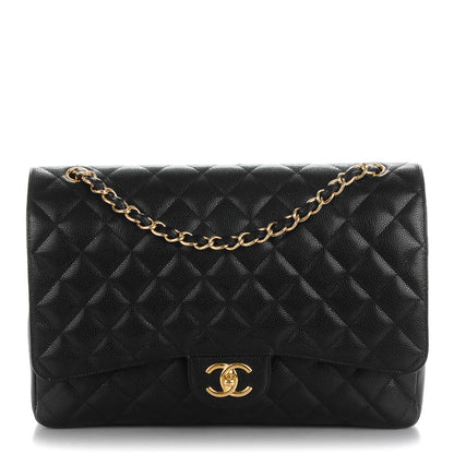 Chanel Caviar Quilted Maxi Double Flap Black 1 of 10