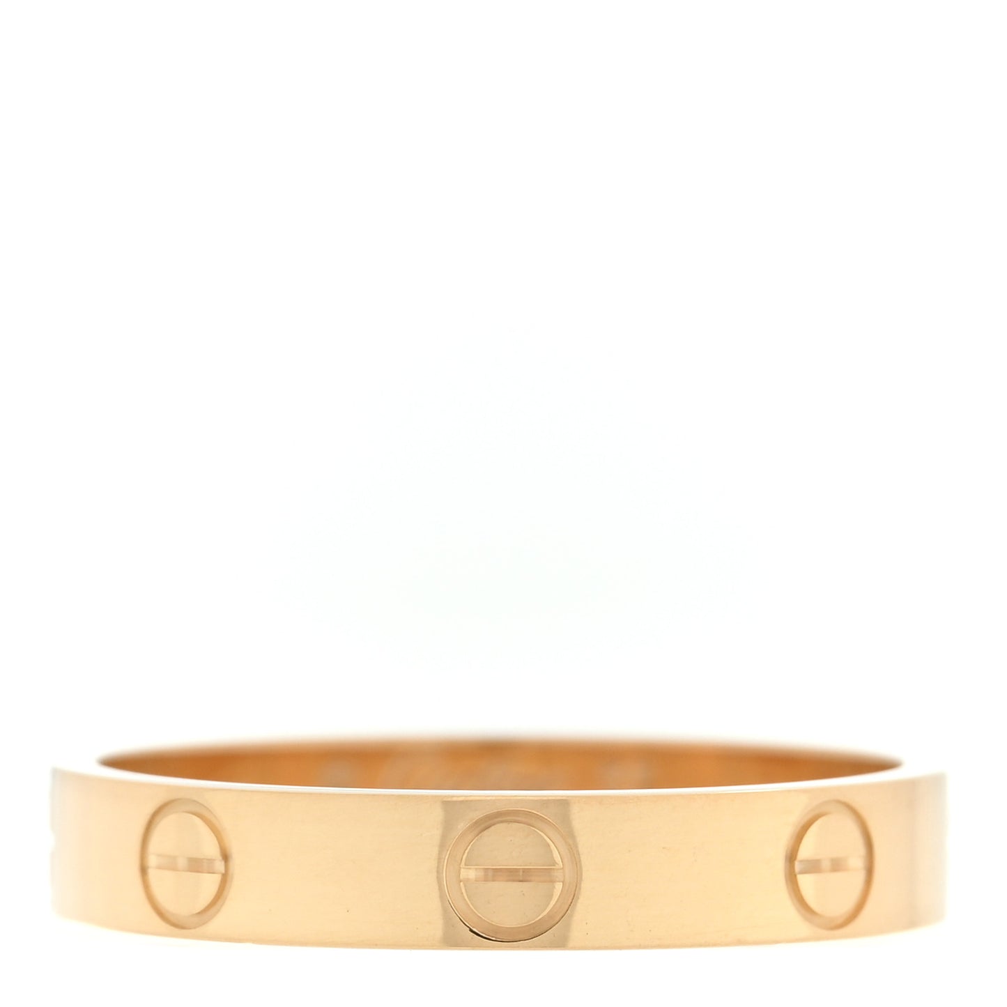 18K Yellow Gold 3.5mm LOVE Wedding Band Ring 57 8