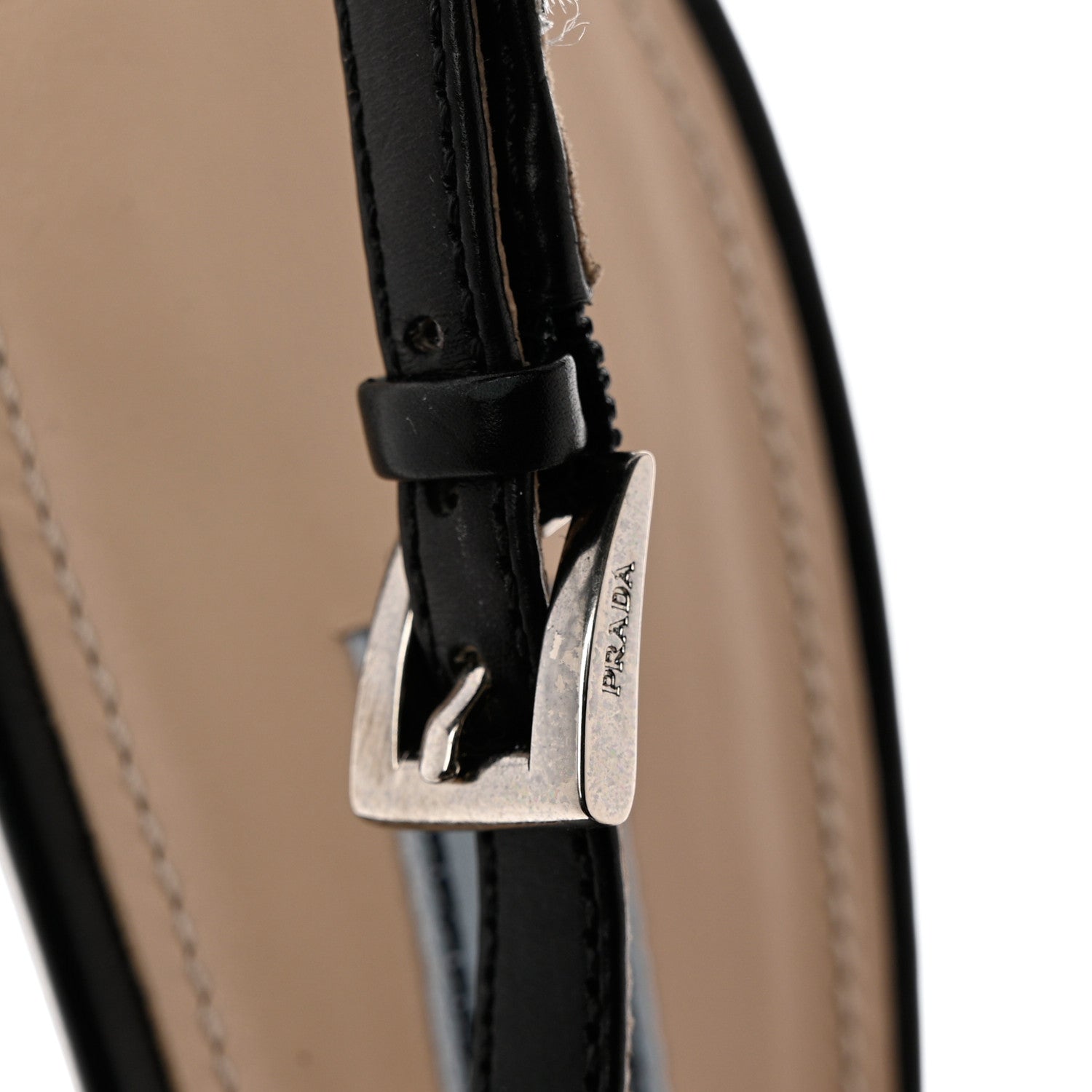 Prada Nappa Triangle Logo Pointed Toe Slingback Pumps 39 Black 8 of 12