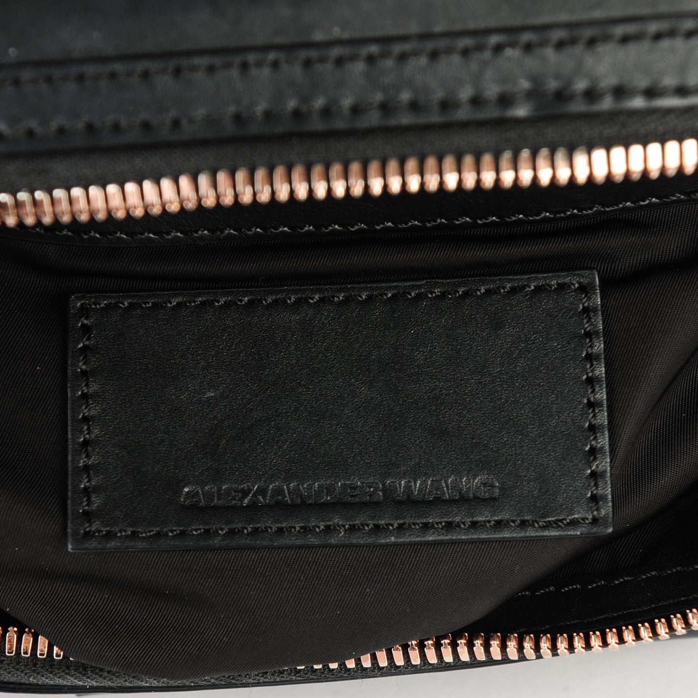 Alexander Wang Pebbled Calfskin Mini Emile Black Rose Gold Hardware 7 of 8