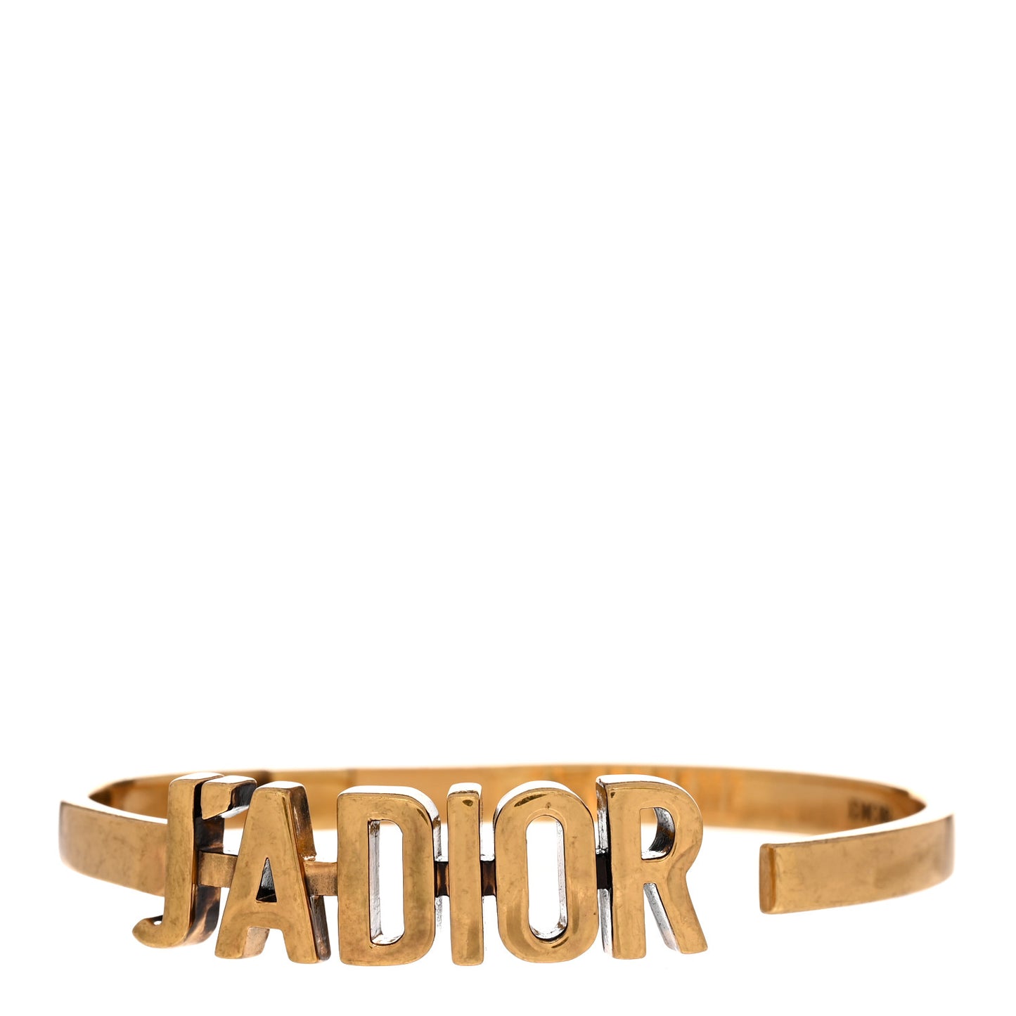 Metal J'Adior Bracelet Cuff Gold