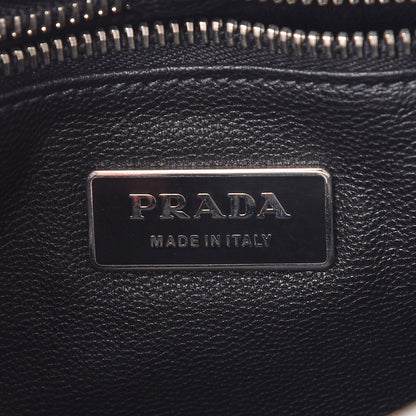 Prada Metallic Goatskin Shoulder Flap Bag Silver 6 of 9