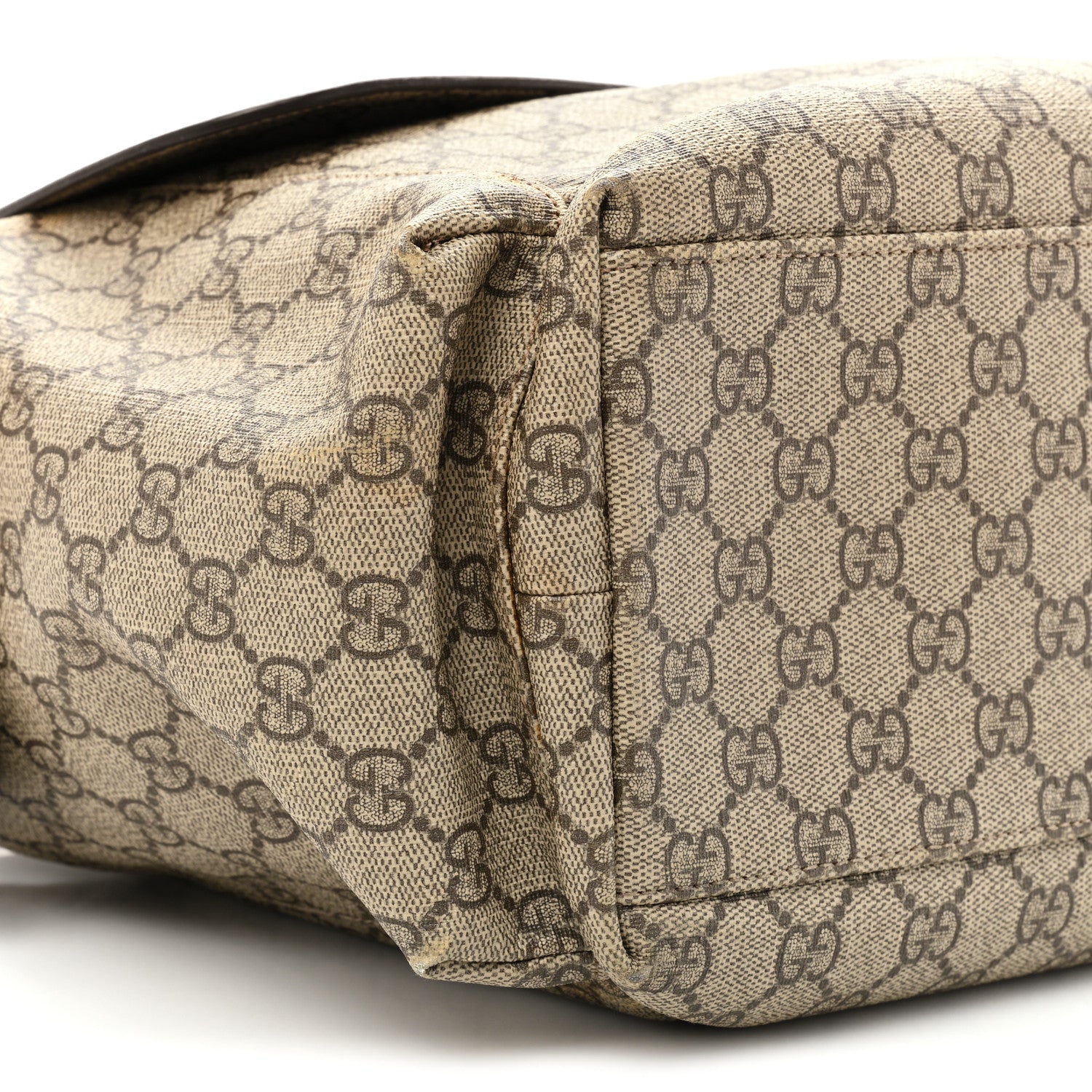 Gucci GG Plus Monogram Messenger Diaper Bag Dark Brown 9 of 20