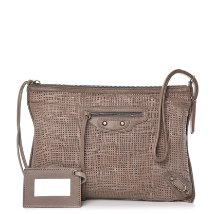 Balenciaga Natte Papier Wristlet Bag Gris Poivre 1 of 7