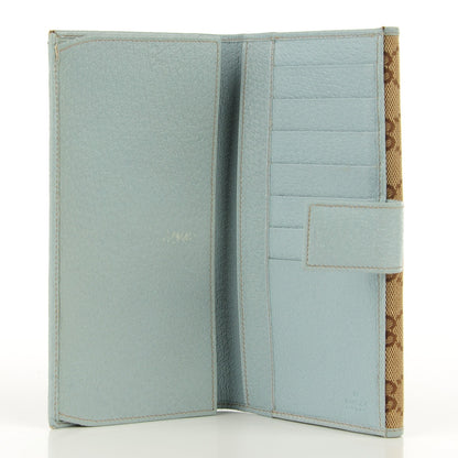 Gucci Monogram Metal Bar Continental Flap Wallet Blue 5 of 7