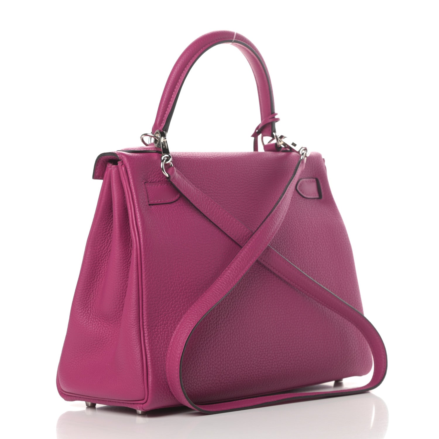 Hermes Togo Kelly Retourne 28 Rose Pourpre 3 of 11