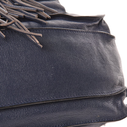 Proenza Schouler Lambskin Fringe Medium PS1 Satchel Midnight 12 of 29