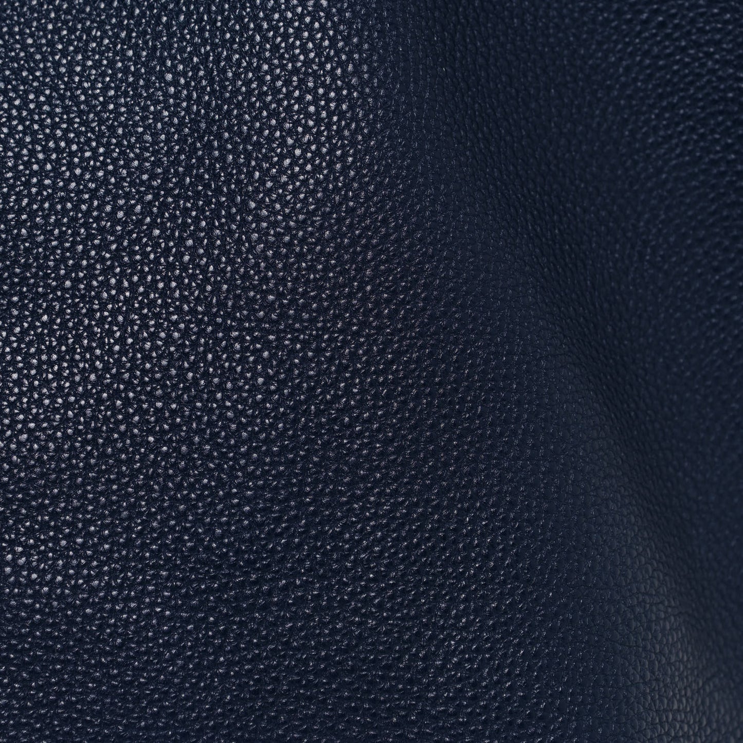 Tumbled Calfskin Large Shopping Tote Navy
