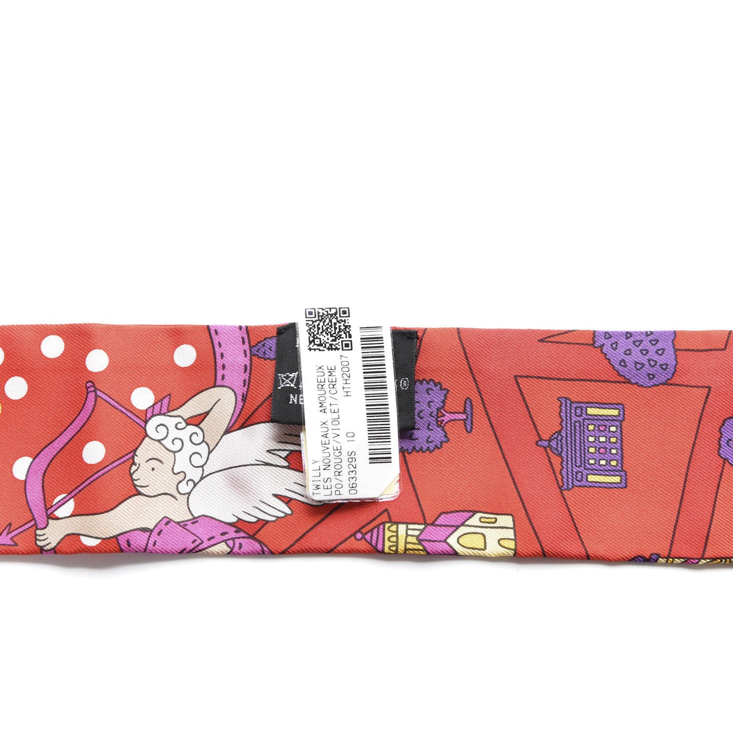 Silk Les Nouveaux Amoureux de Paris Twilly Rouge Violet Creme