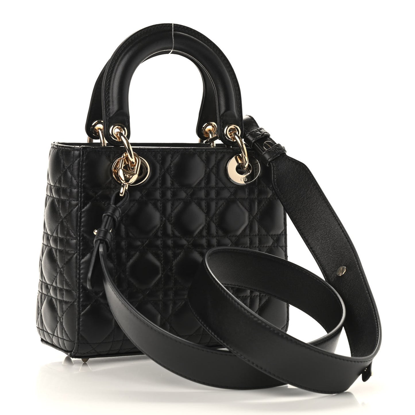 Lambskin Cannage Small My ABCDior Lady Dior Black
