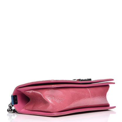 Chanel Patent Tweed Medium Boy Flap Fuchsia 4 of 8