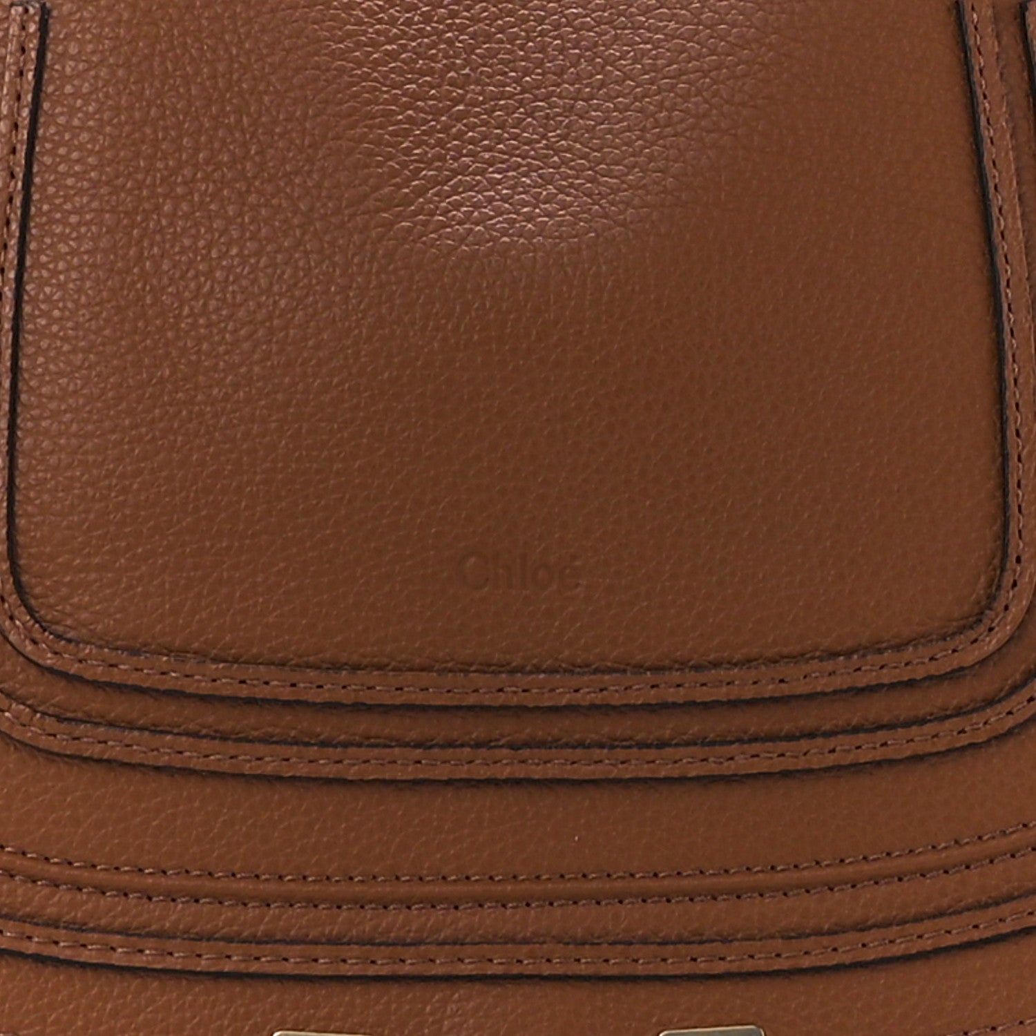 Chloe Calfskin Medium Marcie Satchel Tan 10 of 13