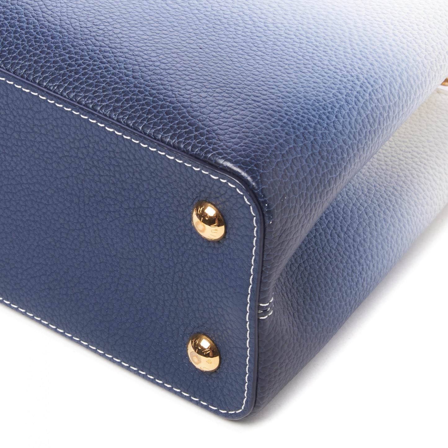 Taurillon Capucines PM Blue Marine