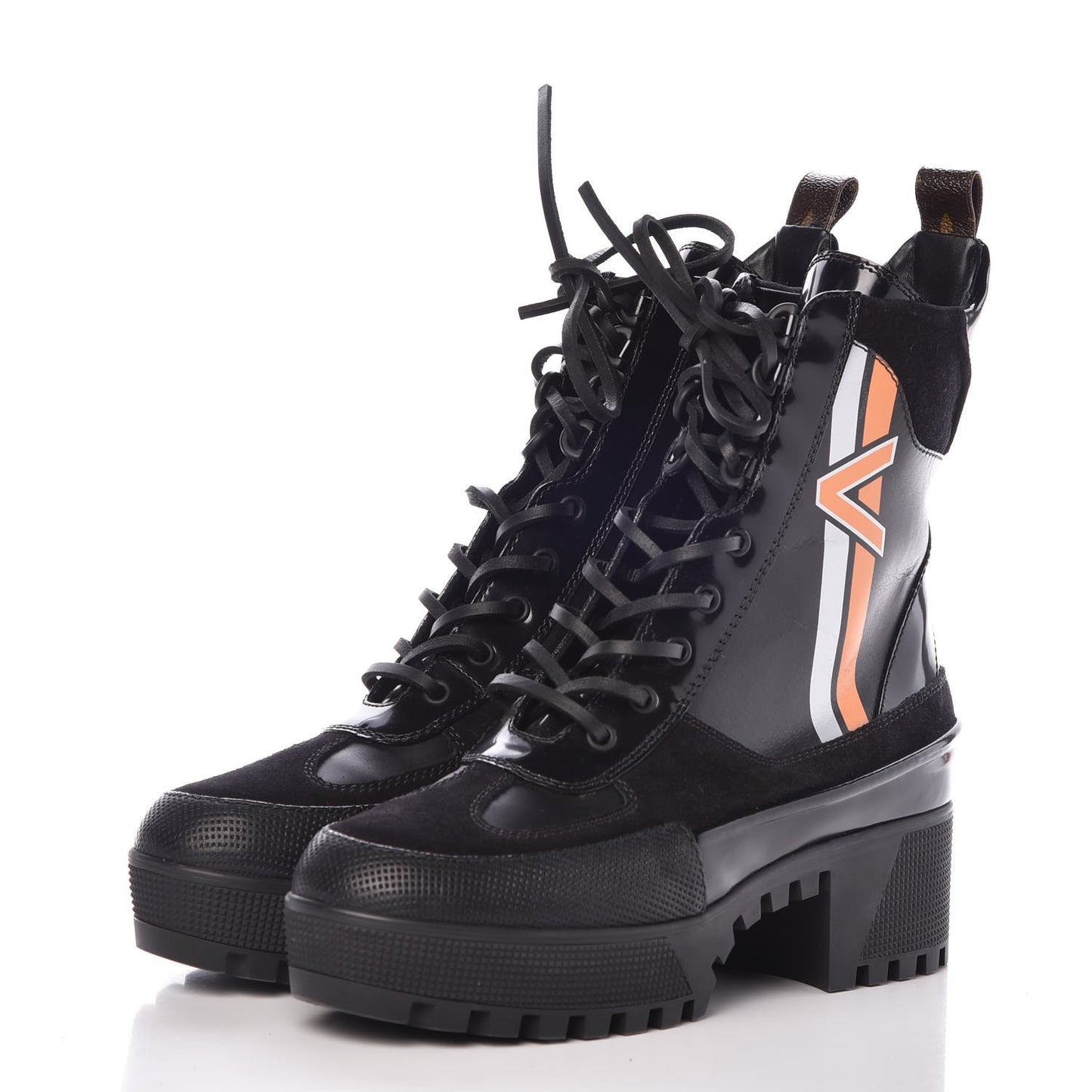 Suede Calfskin Spaceship Laureate Platform Desert Boots 39.5 Black