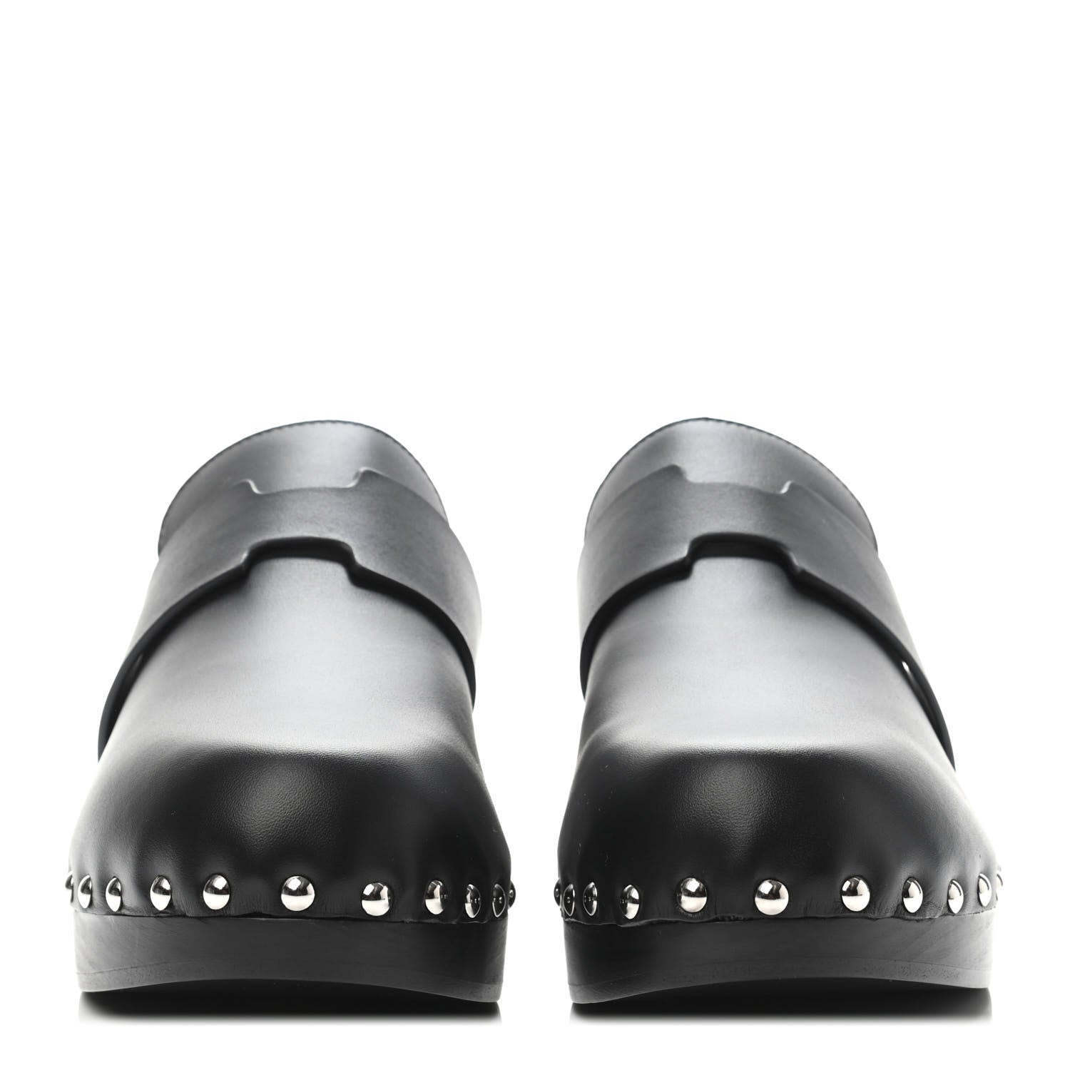 Hermes Calfskin Calya Mules 37 Black 2 of 4