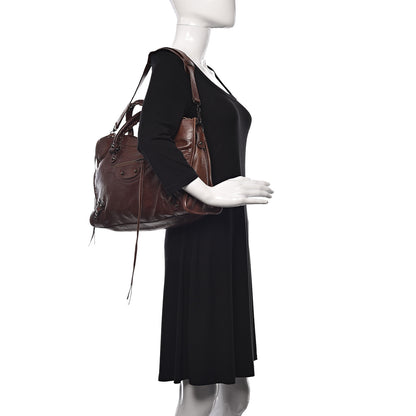 Balenciaga Agneau Classic Hardware City Chataigne 2 of 10
