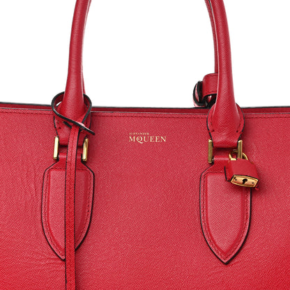 Alexander McQueen Saffiano Heroine Open Tote Red 9 of 16