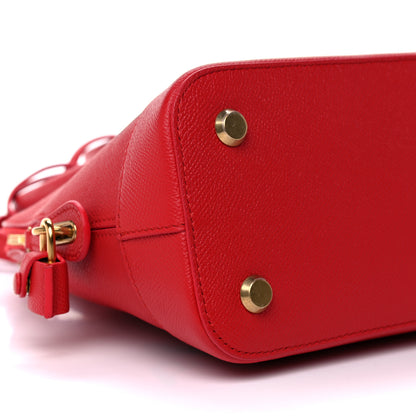 Balenciaga Signature Grained Calfskin Logo S Ville Top Handle Bag Rouge Coquelicot Black 4 of 19