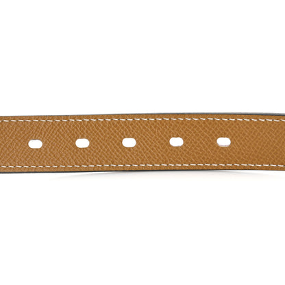 Hermes Epsom Tresse Dog Collar L Rouge Sellier Nata Sesame 4 of 7