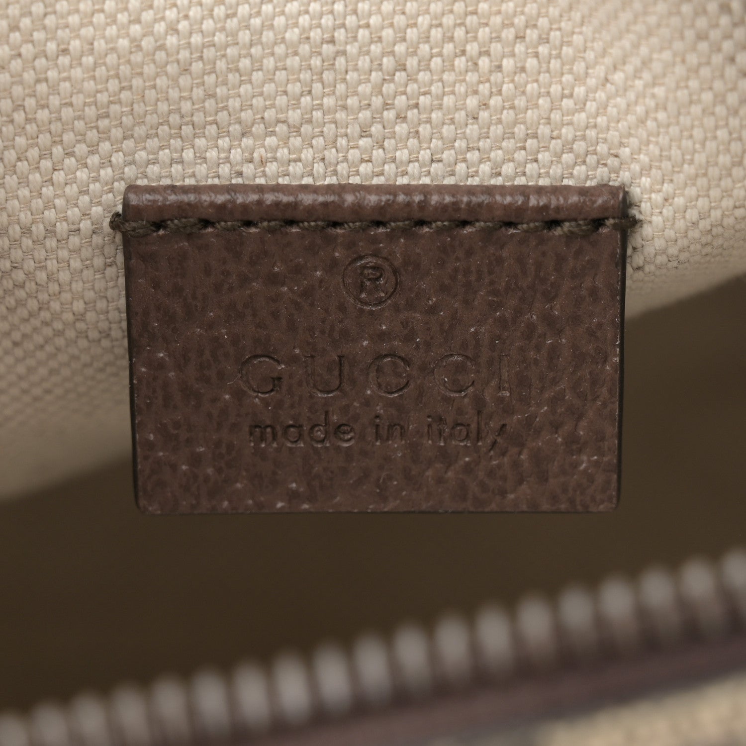 Gucci GG Supreme Monogram Mini Neo Vintage Double Zip Messenger Bag Beige New Acero Crop 6 of 10
