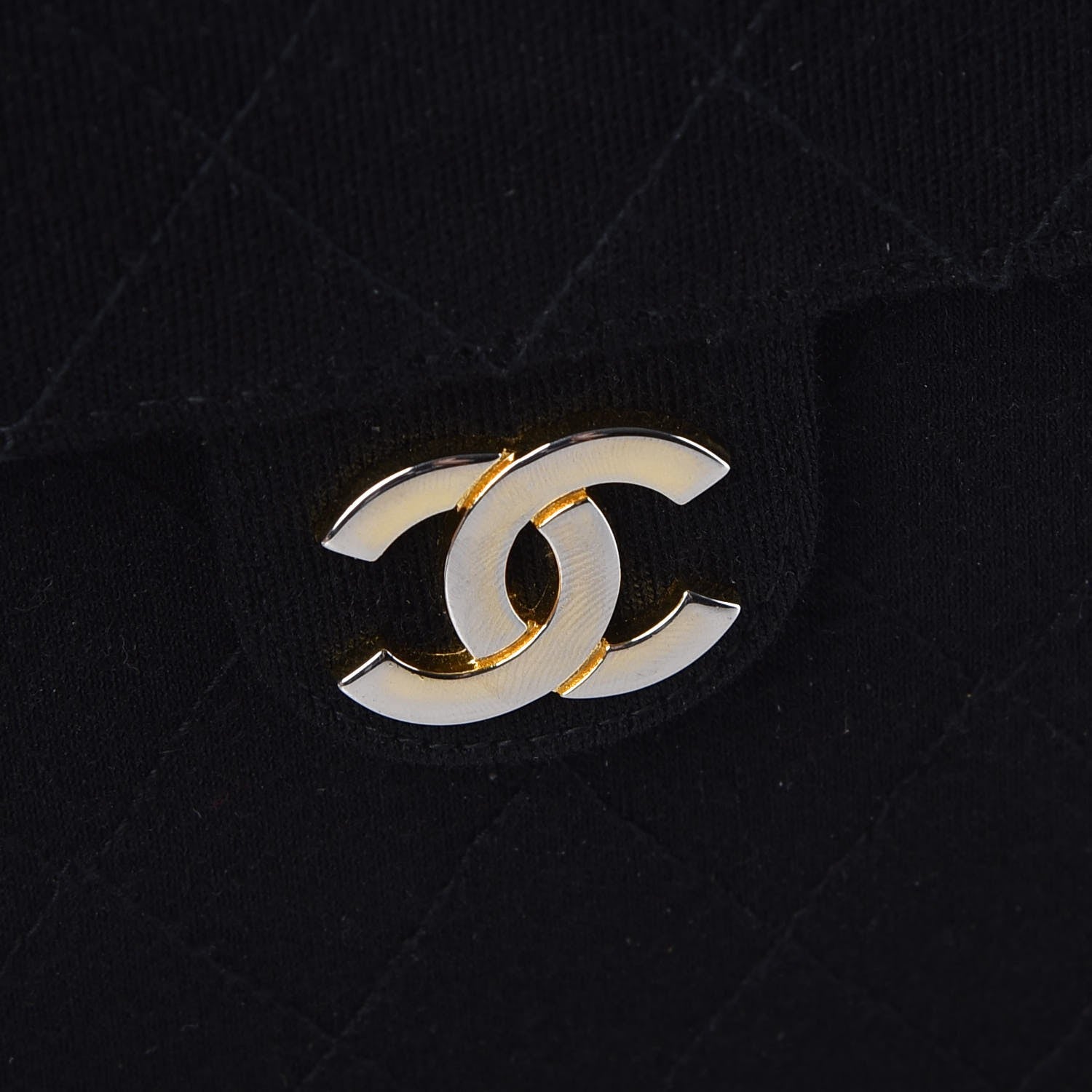 Chanel Jersey Quilted Medium Single Flap Black 12 of 13