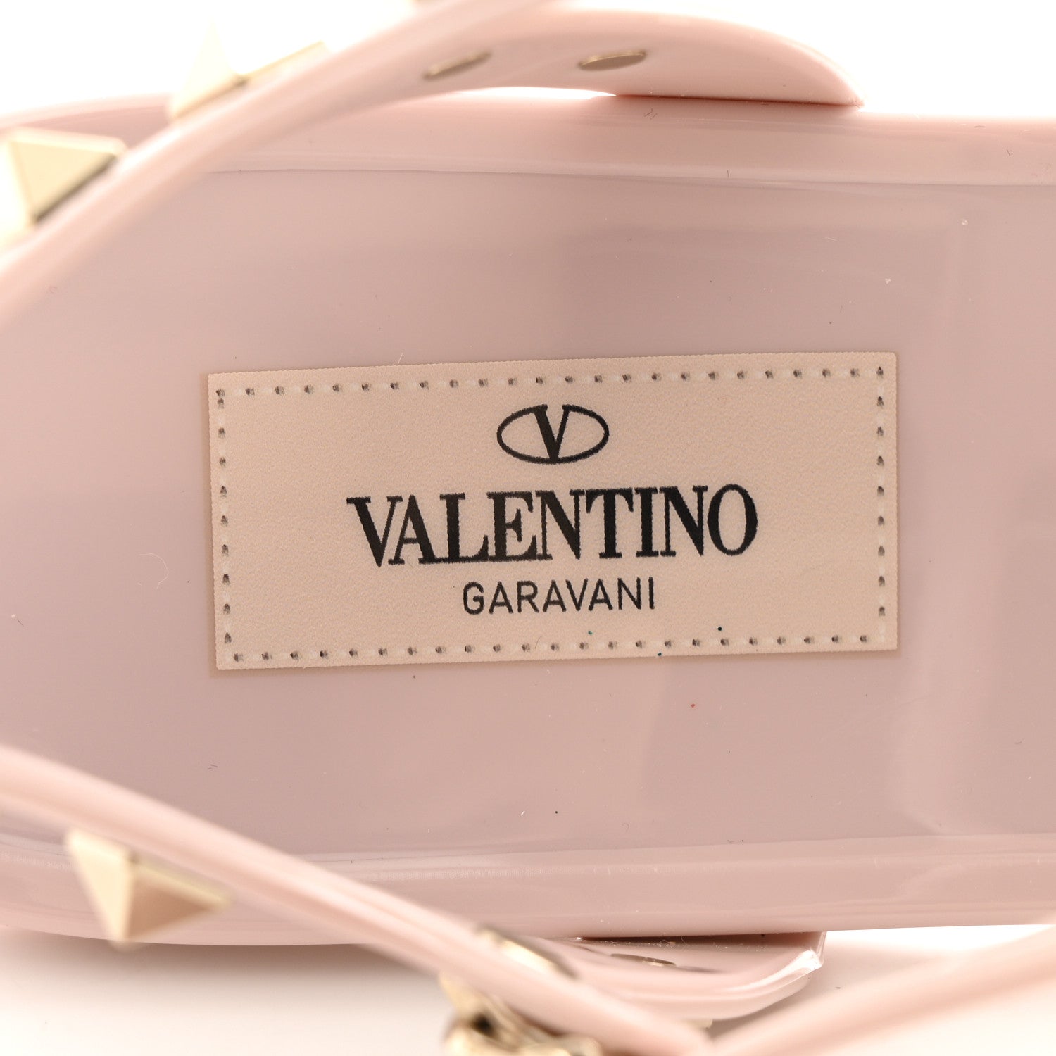 Valentino Garavani PVC Jelly Rockstud Caged Sandals 39 Water Rose 8 of 9