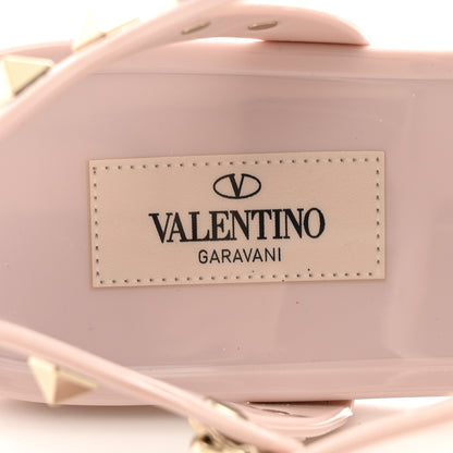 Valentino Garavani PVC Jelly Rockstud Caged Sandals 39 Water Rose 8 of 9
