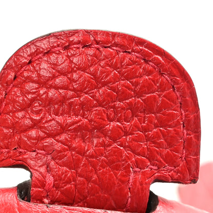 Hermes Taurillon Clemence Evelyne III PM Rouge Casaque 6 of 9