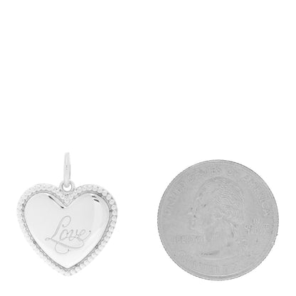 Tiffany Sterling Silver Love Heart Charm 2 of 4