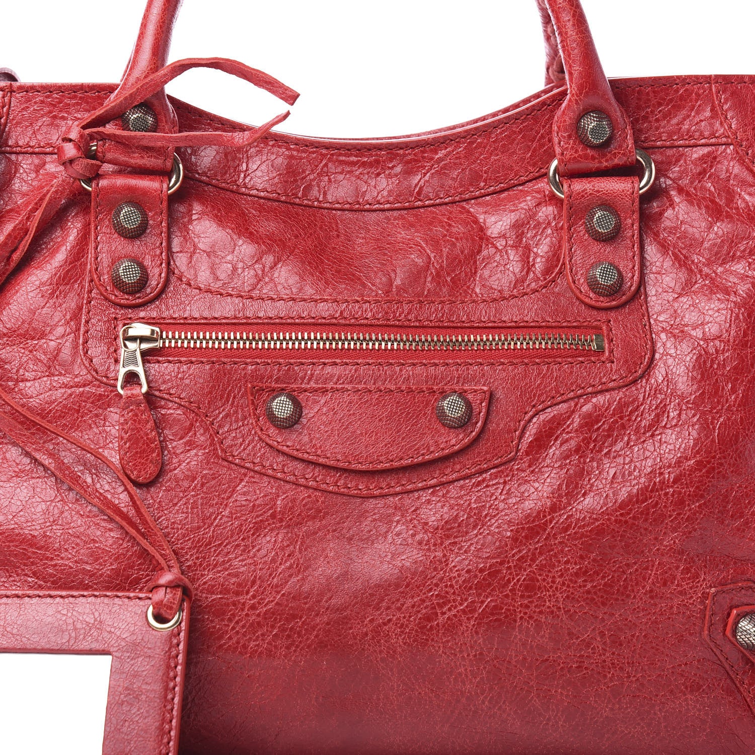 Balenciaga Agneau Giant 12 Rose Gold Hardware City Rouge Coquelicot 9 of 9